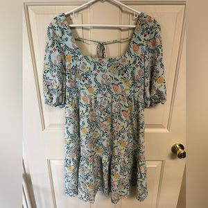 BCBGeneration - Floral Dress with Tie Back Detail - Size M